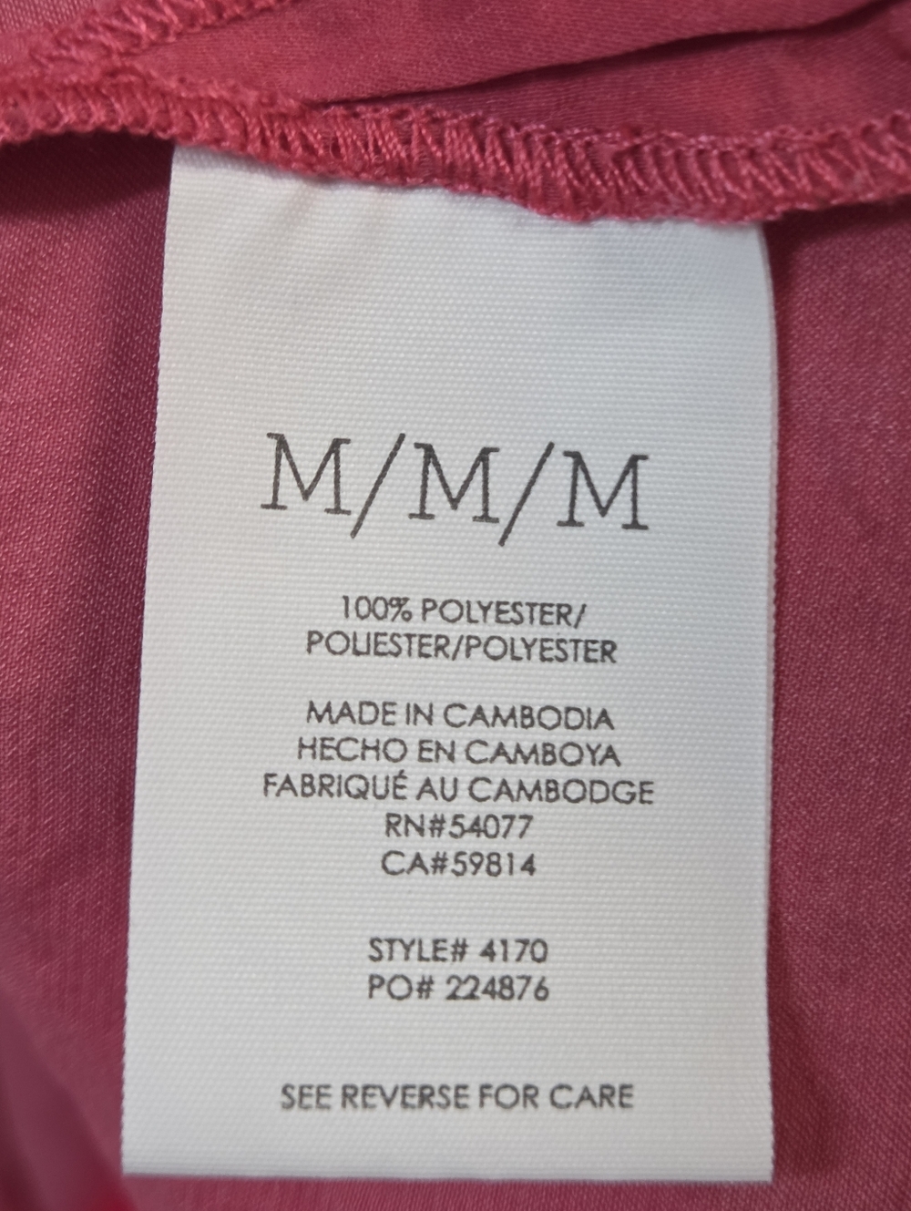 Cabi Pink V-Neck Ruffle Sleeve Top - Picture 4 of 5